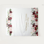 バーボンディーブルーシュのブライダルシャワーの写真撮影用背景 タペストリー (正面(横))