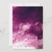 バーボンディー ウォーターカラー ウェディング 招待状 (裏面)