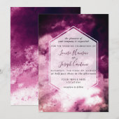 バーボンディー ウォーターカラー ウェディング 招待状 (正面/裏面)