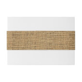 バーボンディー＆ゴールドのモノグラム 現代のワックスシールステッカー 招待状ベリーバンド (裏面例)