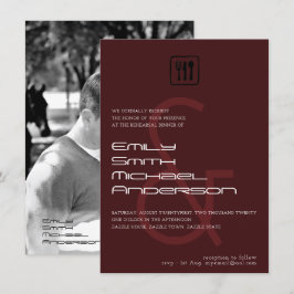 バーボンディー＆リハーサルディナー写真招待状 招待状