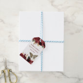 バーボンディ ゴールド フラワー バタフライ キンチェアネラ ギフトタグ (より糸付き)