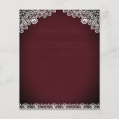 バーボンディ サンキライ 予算 ウェディング 招待状 (裏面)