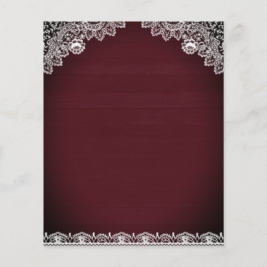 バーボンディ サンキライ 予算 ウェディング 招待状 (裏面)