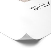 バーボンディ フラワーの歓迎 ライフのお祝い フォト ポスター (角)