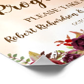 バーボンディ フラワーズ プログラム 結婚式 式場 看板 ポスター (角)