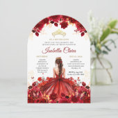 バーボンディ フラワープリンセス ゴールドのキンチアネラ招待状 招待状 (スタンド正面)