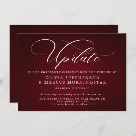 バーボンディ - 現代の延期イベントのお知らせ 招待状