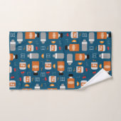 バーボンパターン バスタオルセット (ハンドタオル)