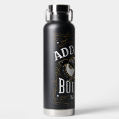 バーボンパーソナライズされたヴィンテージガンウイスキーラベル ウォーターボトル (正面)