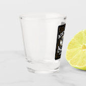 バーボンパーソナライズされたヴィンテージガンウイスキーラベル ショットグラス (左)