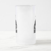 バーボンフロステッドグラスビアマグの獣 フロストグラスビールジョッキ (中央)