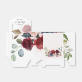 バーボンラスティックフラワーベイビーシャワーカスタム フェイバーボックス (折り畳みなし)