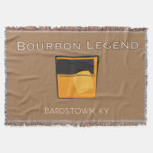 バーボンレジェンドイン・タン スローブランケット (正面)