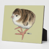 バーボンレッド七面鳥の幼鳥 フォトプラーク (側面)