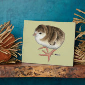 バーボンレッド七面鳥の幼鳥 フォトプラーク (側面)