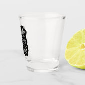 バーボン安いセラピーワードアートおもしろい ショットグラス (右)