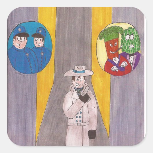 バーボン弾の#1シールの表紙! スクエアシール (正面)