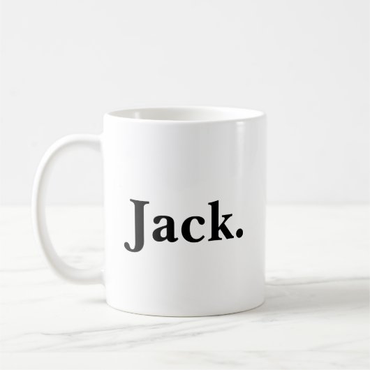 バーボン愛好家 ブラック&ホワイト コーヒーマグカップ (左)