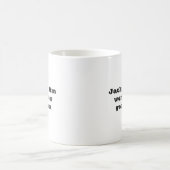 バーボン愛好家 ブラック＆ホワイト マグカップ (中央)