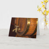 バーボン樽の誕生日カード カード (黄色い花)