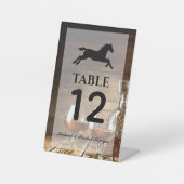 バーボン素朴ウイスキーのテーブル番号 台座サイン (正面)