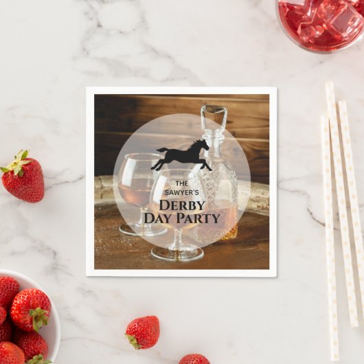 バーボン素朴ダービー競馬 スタンダードカクテルナプキン (インサイチュ)
