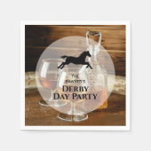 バーボン素朴ダービー競馬 スタンダードカクテルナプキン (正面)