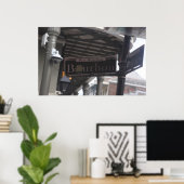 バーボン通りサインのポスター ポスター (ホームオフィス)