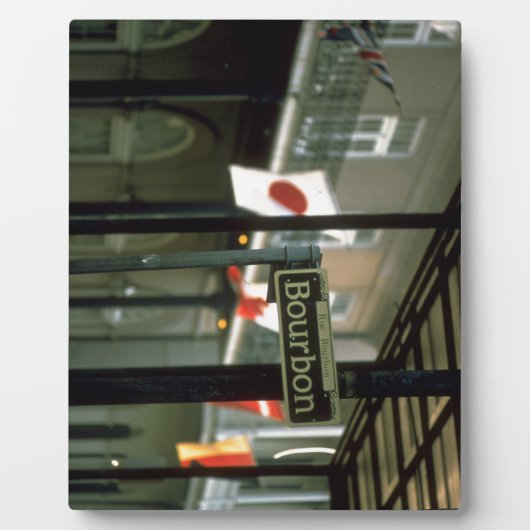 バーボン通りサインインニューオーリンズ フォトプラーク (正面)