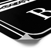 バーボン通りサインフォールドテンプレート ポスター (角)