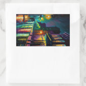 バーボン通りニューオーリンズラップトップ/冷蔵庫 長方形シール (バッグ)