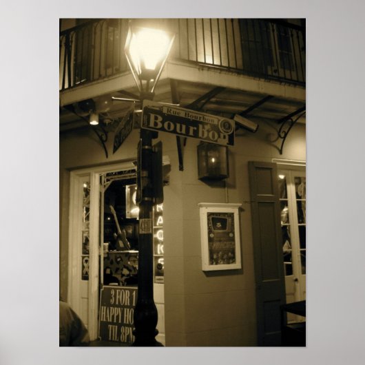 バーボン通りポスター ポスター (正面)