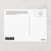 バーボン通りマルディグラスニューオーリンズLAポストカー ポストカード (裏面)