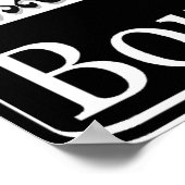 バーボン通り標識 ポスター (角)