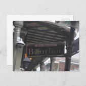 バーボン通り看板はがき ポストカード (正面/裏面)