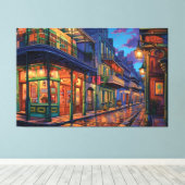 バーボン通り,ニューオーリンズ,ルイジアナ,アート キャンバスプリント (インサイチュ (ウッドフロア))