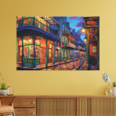 バーボン通り,ニューオーリンズ,ルイジアナ,アート キャンバスプリント (インサイチュ (リビング))