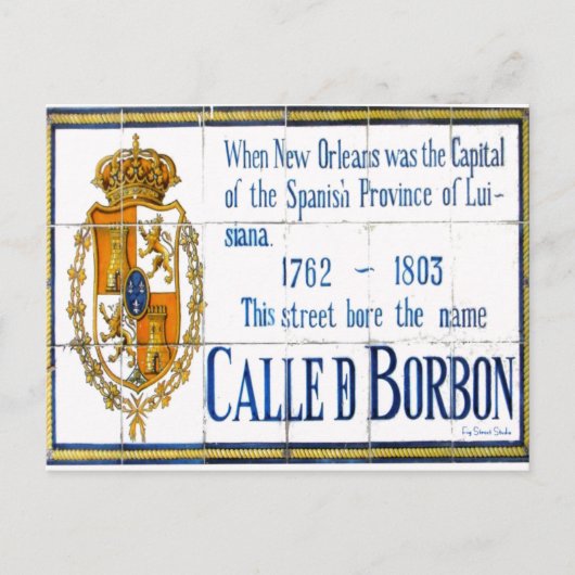 バーボン通り ポストカード (正面)