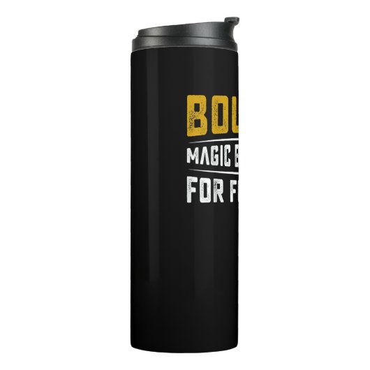 バーボン魔法ブラウンウォーターおもしろいピープル – ウィスキー タンブラー (回転左)