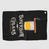 バーボン・アンド・シガー ゴルフタオル (横)