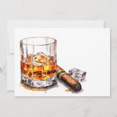 バーボン&シガーバースデーパーティー 招待状 (裏面)