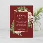 バーボン フォト ウェディング サンクス カード (スタンド正面)