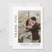バーボン フォト ウェディング サンクス カード (裏面)