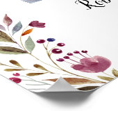 バーボン フラワーの歓迎 ライフ セレブレーション フォト ポスター (角)