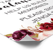 バーボン ボーホー フラワープレート - 結婚にはバランスが必要 ポスター (角)