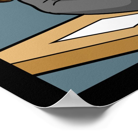 バーポスターを上おもしろいげる ポスター (角)