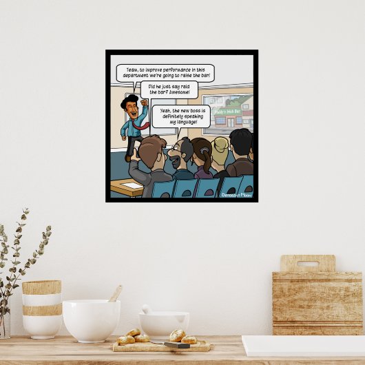 バーポスターを上おもしろいげる ポスター (キッチン)