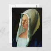 バーマイヤーの婦人計量金ゴールド ポストカード (正面/裏面)