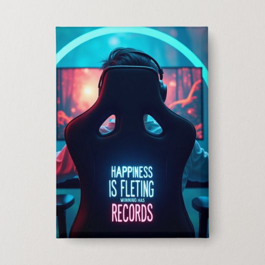 バーマット：勝利は記録あり 缶バッジ (正面)